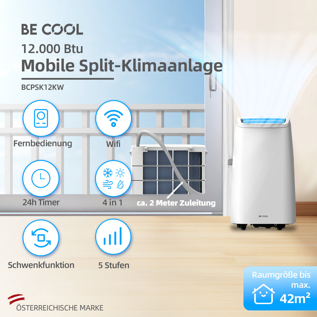 Mobile Split-Klimaanlage 12.000 BTU
