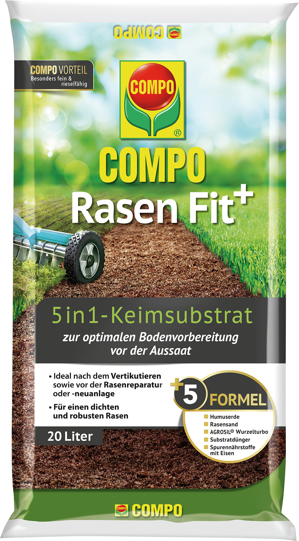 Rasen Fit+ 5 in 1-Keimsubstrat