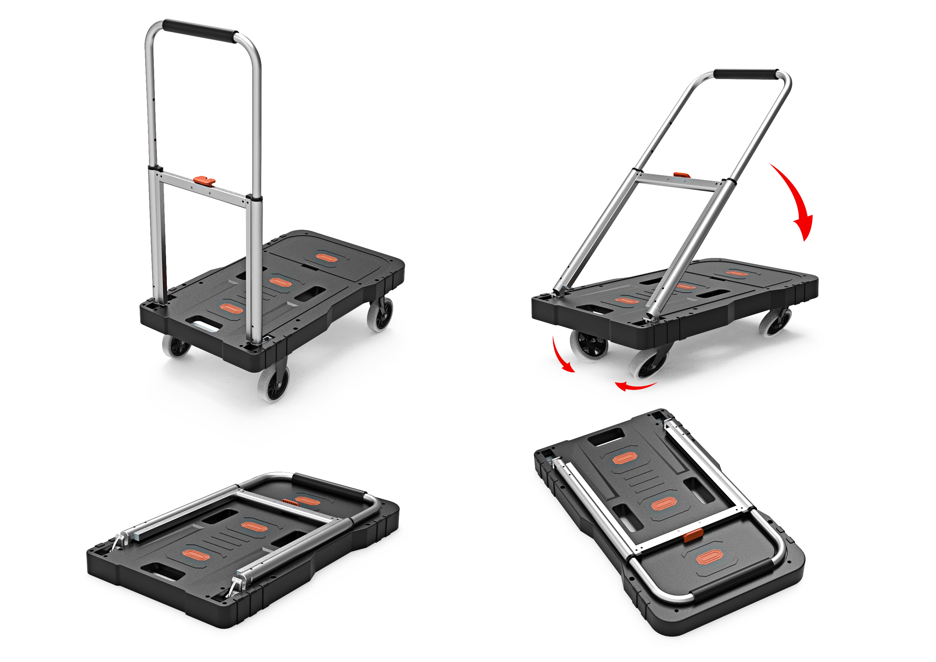 Plateauwagen klappbar flach