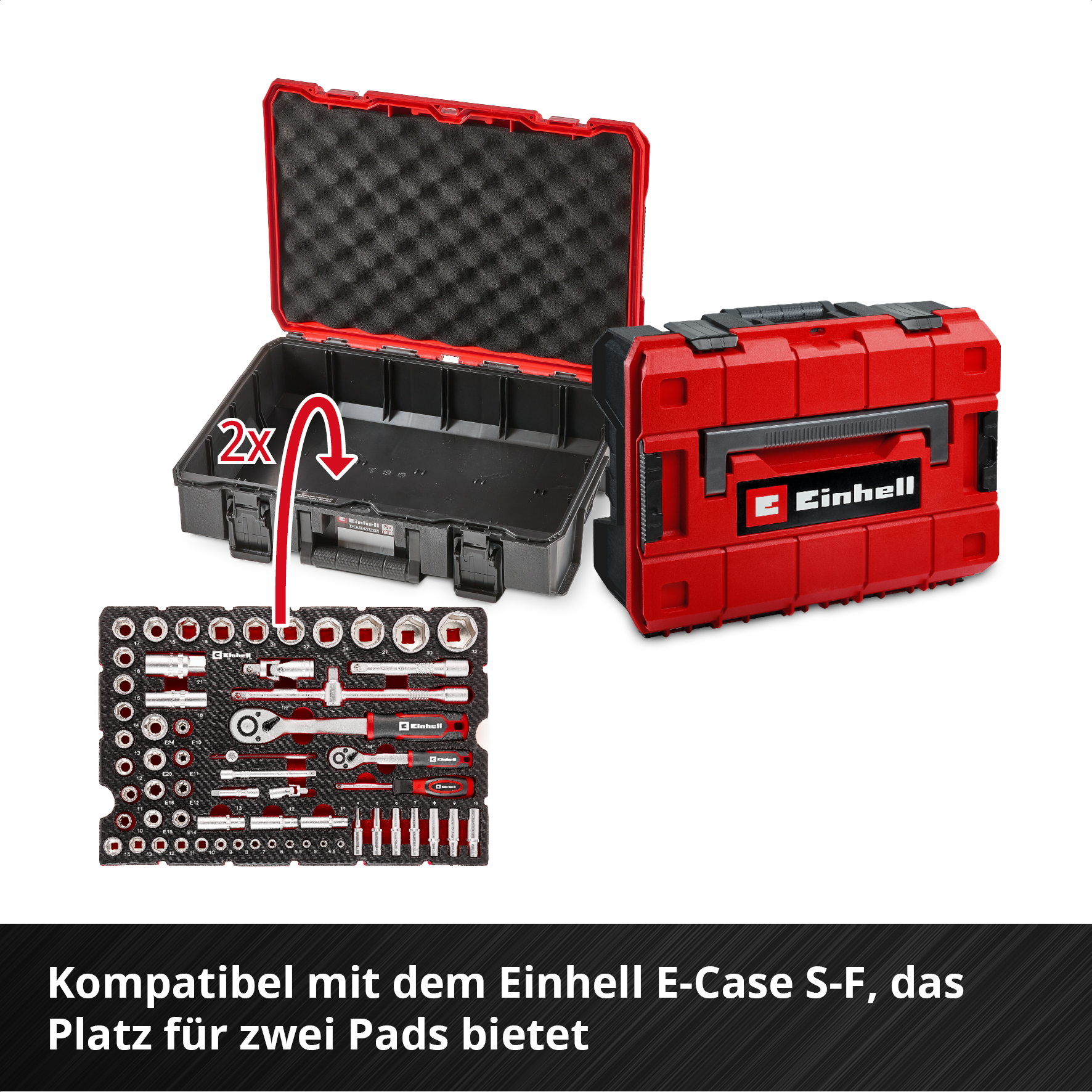 Einleger Stecknüsse und Ratschen 60-tlg.