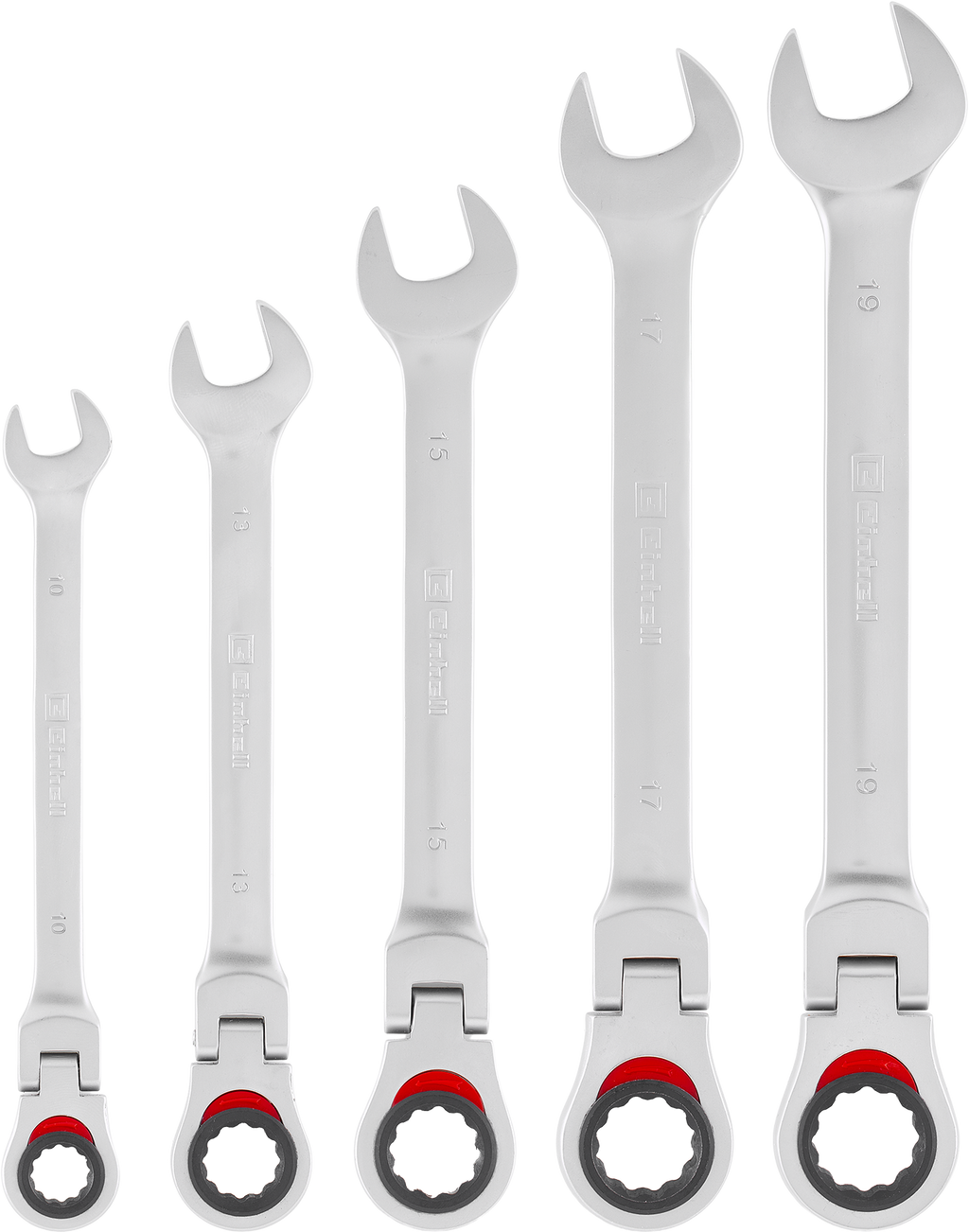 Gabel-Ring-Ratschenschlüssel-Set flexibel 5-tlg. Ø 10–19 mm