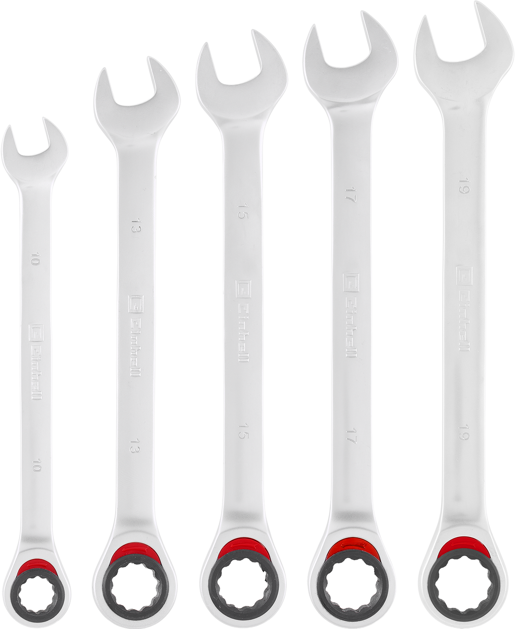 Gabel-Ring-Ratschenschlüssel-Set, 5-tlg. Ø 10–19 mm