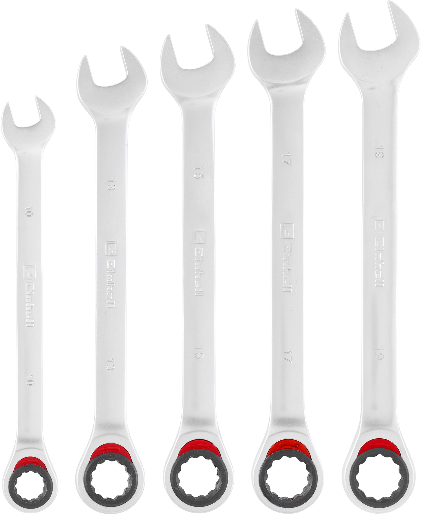 Gabel-Ring-Ratschenschlüssel-Set, 5-tlg. Ø 10–19 mm