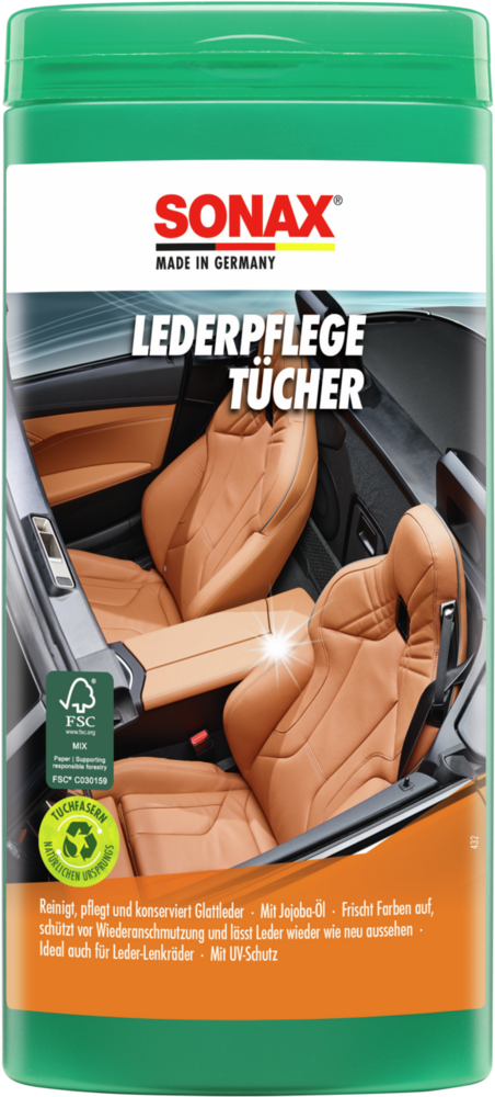 25 Stk. Lederpflege-Tücher