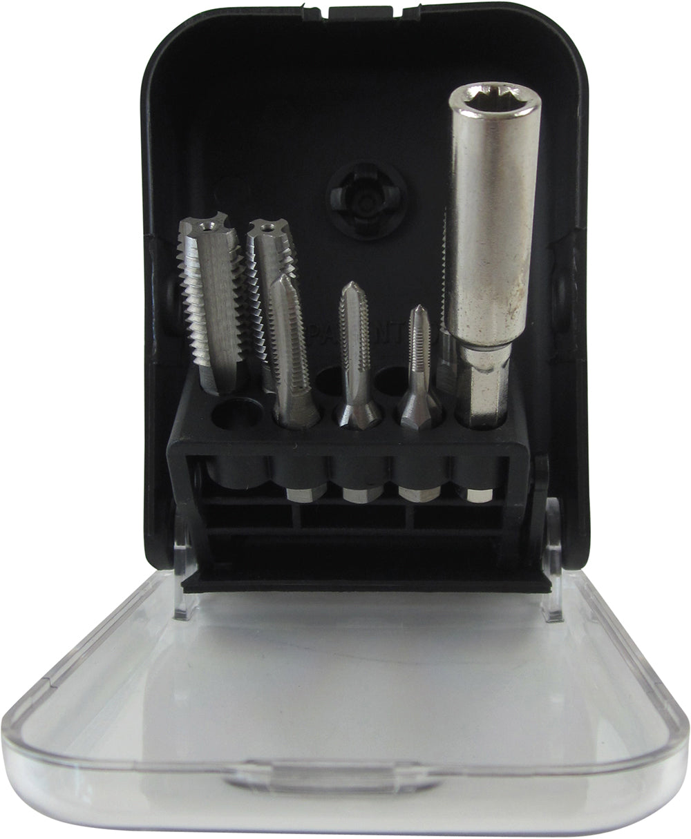 Einschnitt-Gewindebohrer-Bits-Satz 7-tlg. M 3 - M 10