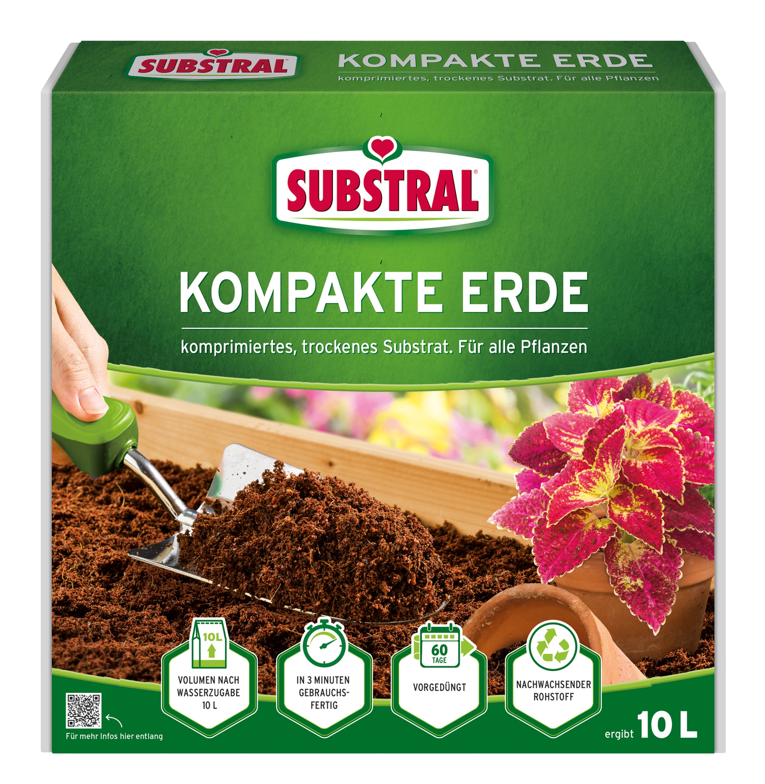 Kompakte Blumenerde - 10 Liter