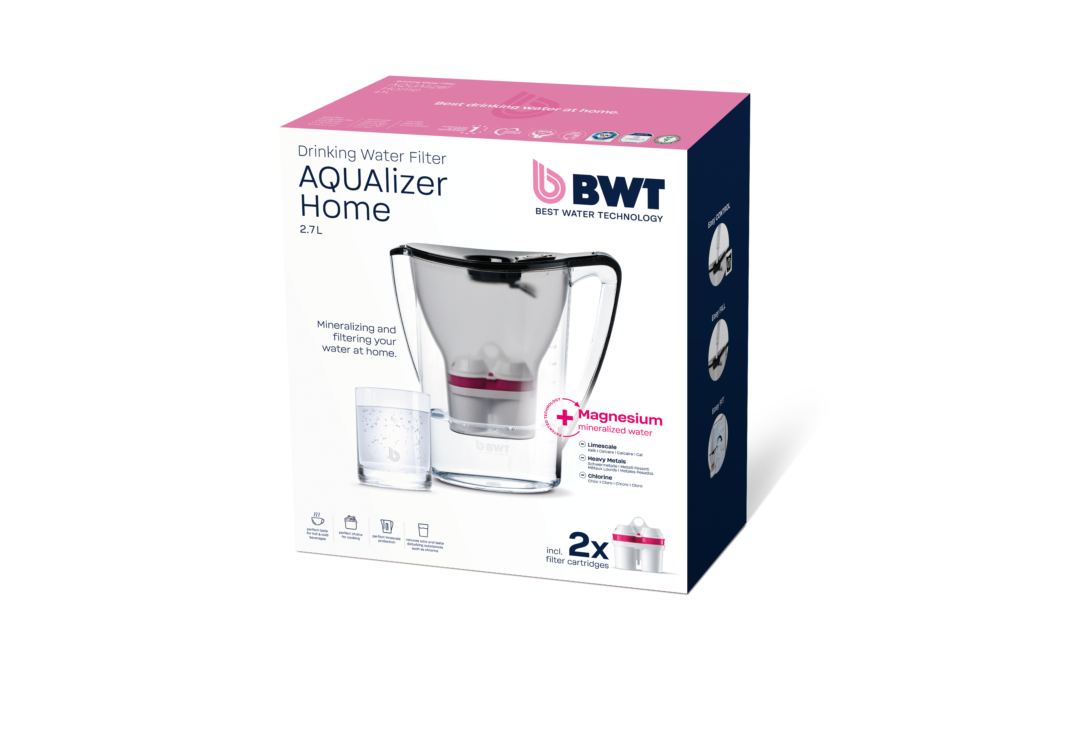 Tischwasserfilter AQUAlizer Home 2,7 L schwarz