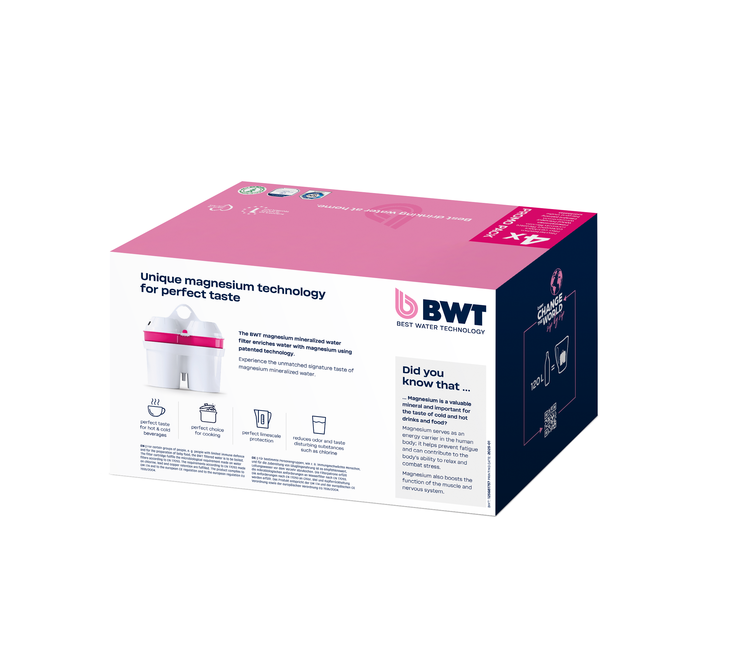 4er Pack Wasserfilter Magnesium