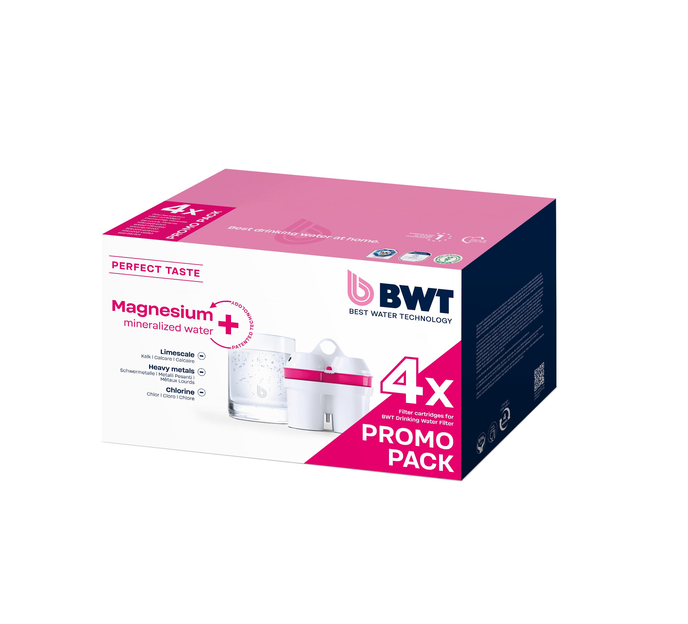 4er Pack Wasserfilter Magnesium