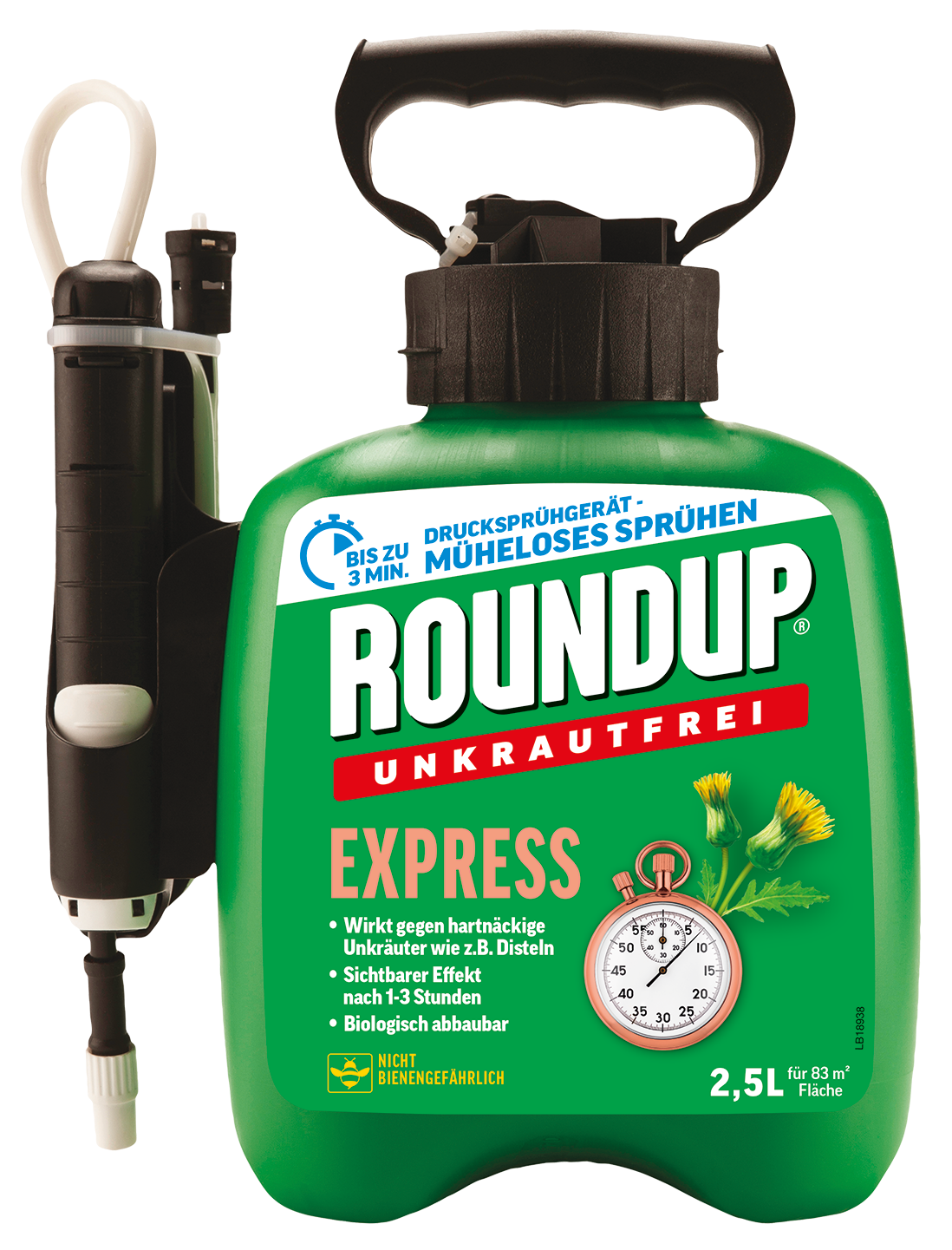 Unkrautfrei Express Drucksprüher & Fertigmischung