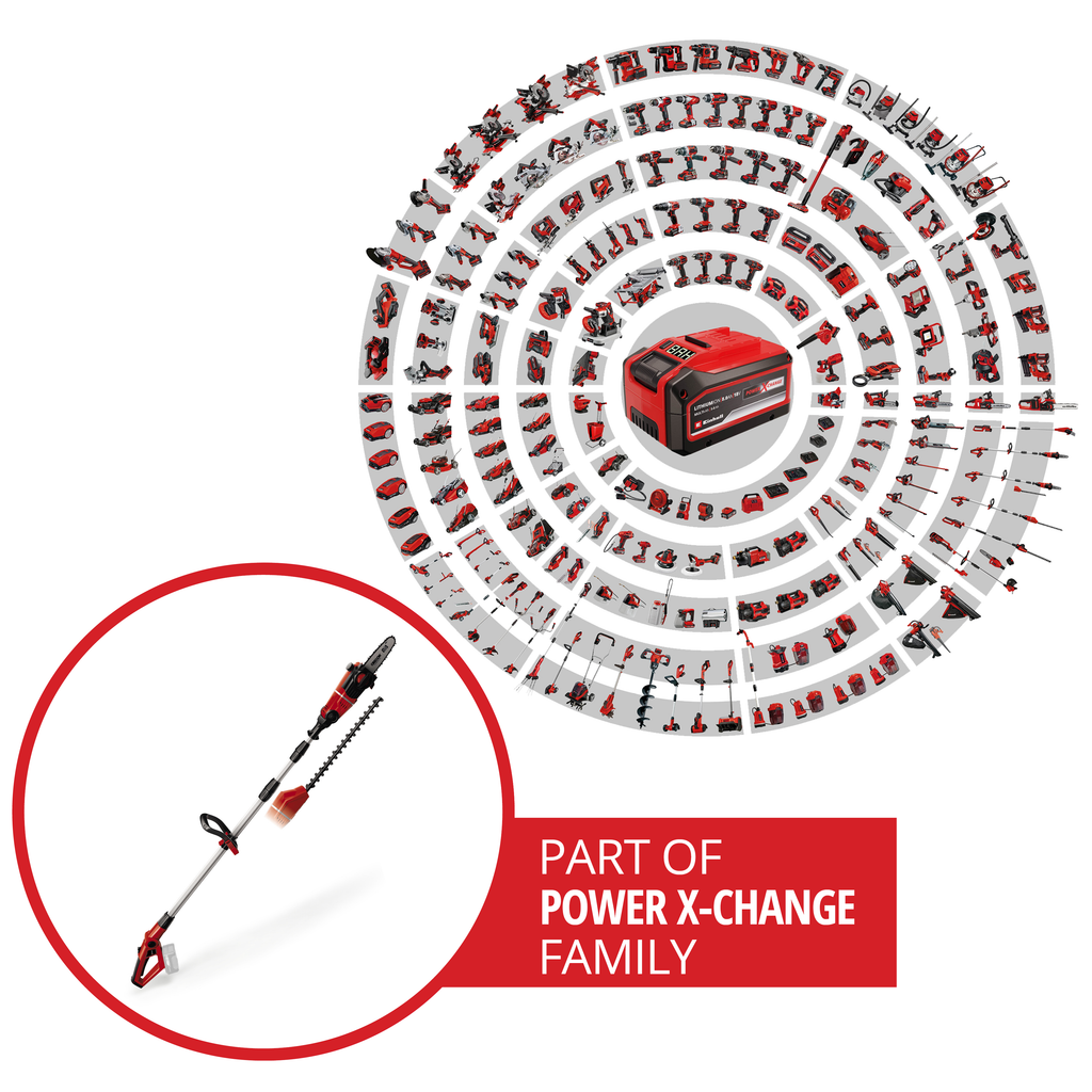 Akku-Multi-Gartengerät GE-HC 18Li T Set, Power X-Change