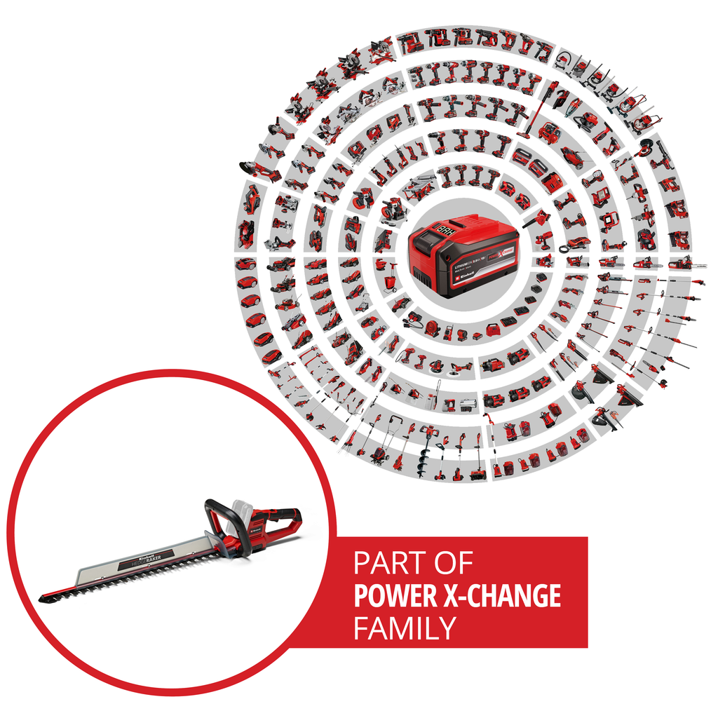 Akku-Heckenschere GE-CH 18/60 Li Solo, Power X-Change