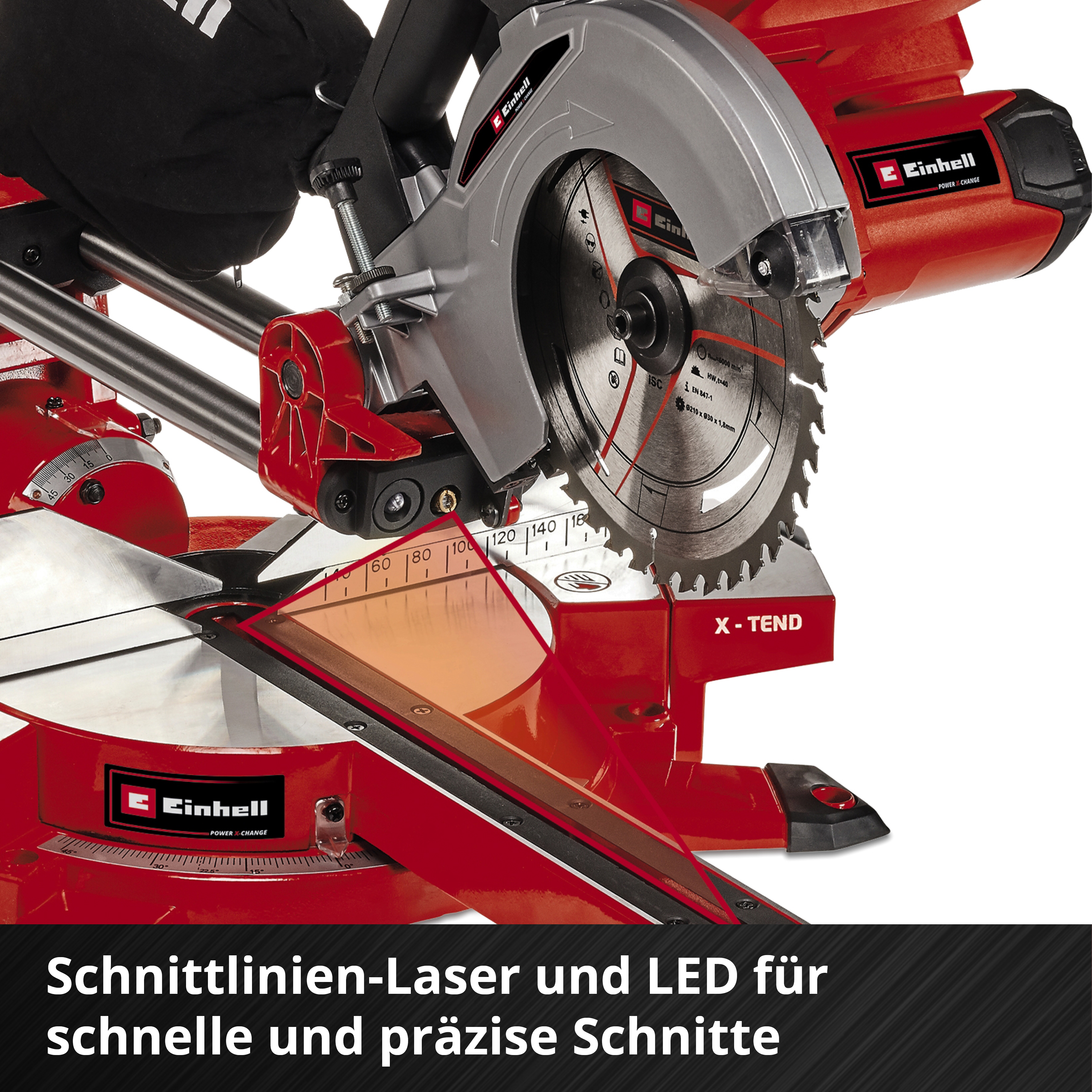 Akku-Zug-Kapp-Gehrungssäge TE-SM 36/210 Li - Solo, Power X-Change