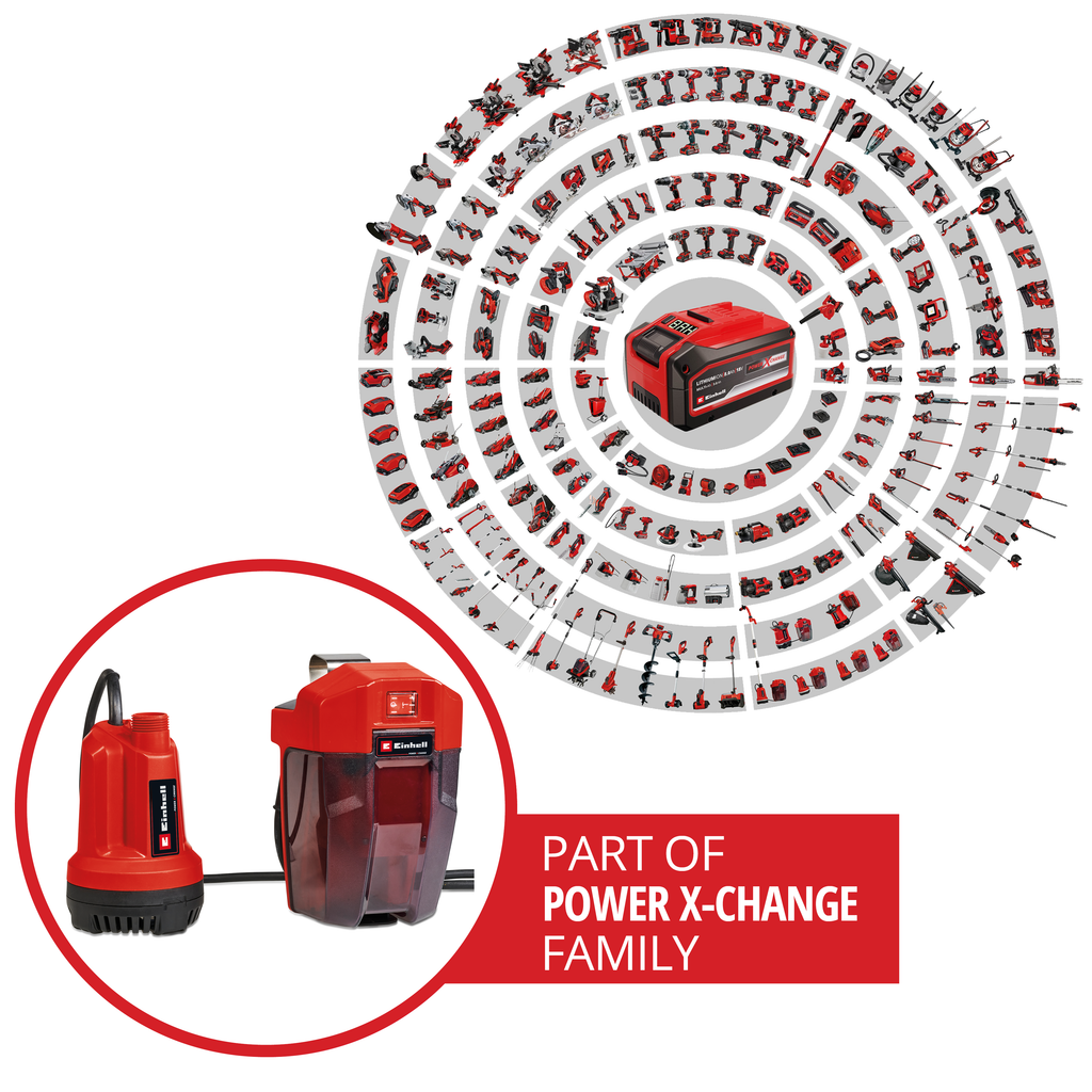 Akku-Tauchpumpe GE-SP 18 Li-Solo, Power X-Change