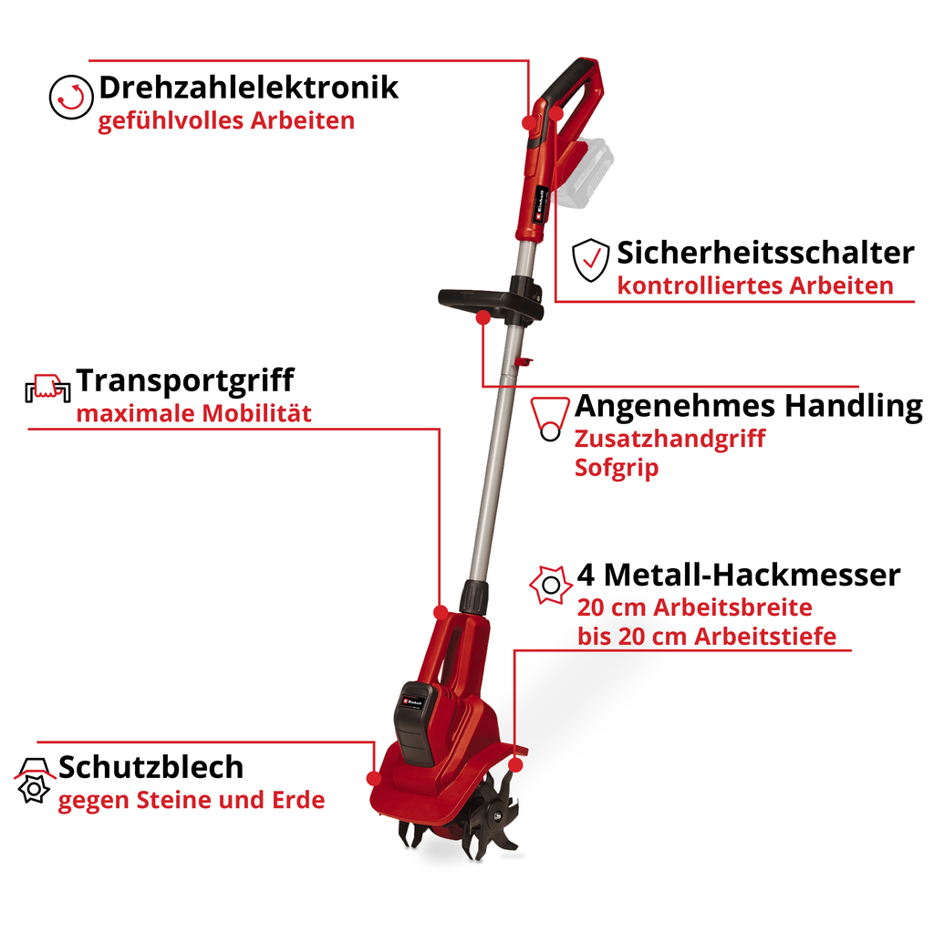 Akku-Bodenhacke GE-CR 18/20 Li E - Solo
