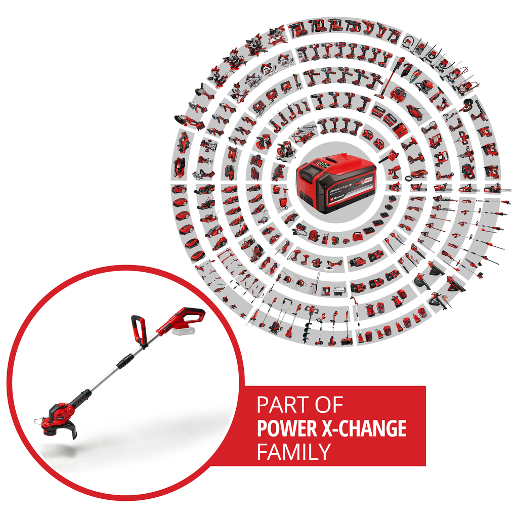 Akku-Rasentrimmer GE-CT 18/28 LI Solo, Power X-Change