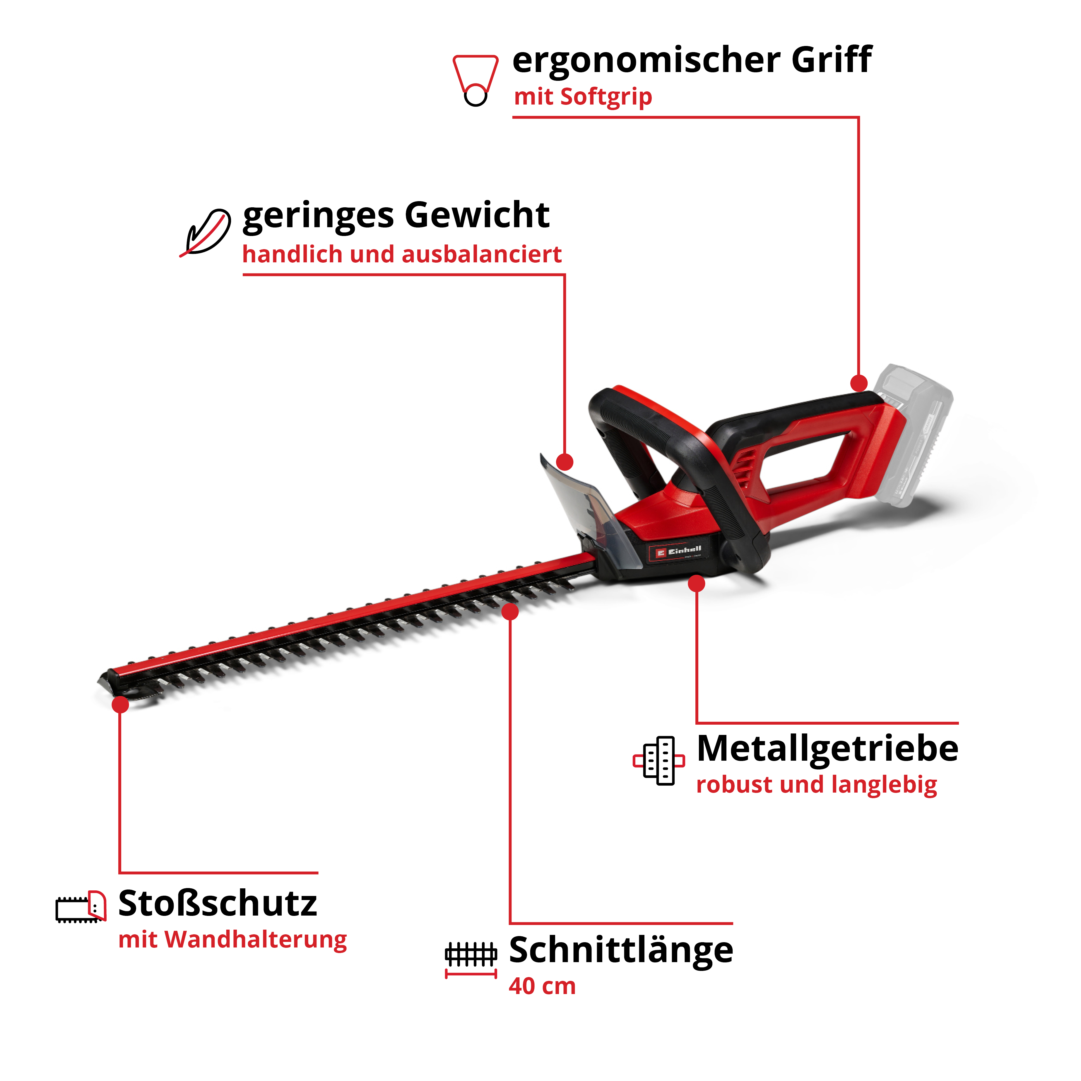 Akku-Heckenschere GC-CH 18/40 Li Solo