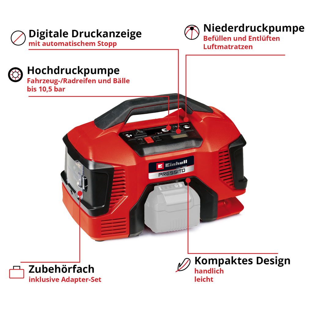 Akku-Kompressor Pressito 18/21