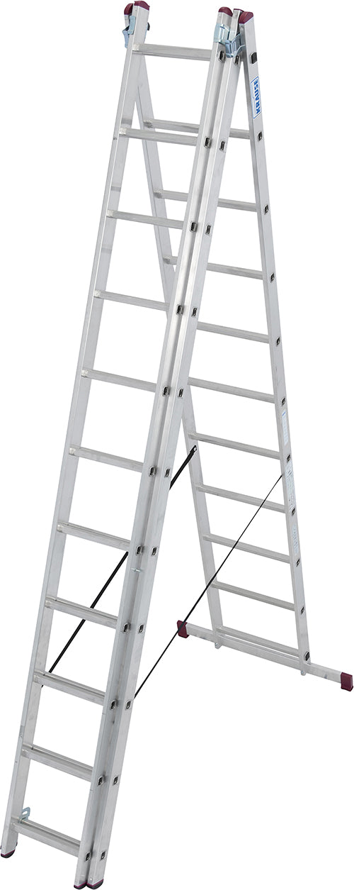 Alu-Kombileiter 3 x 11 Sprossen