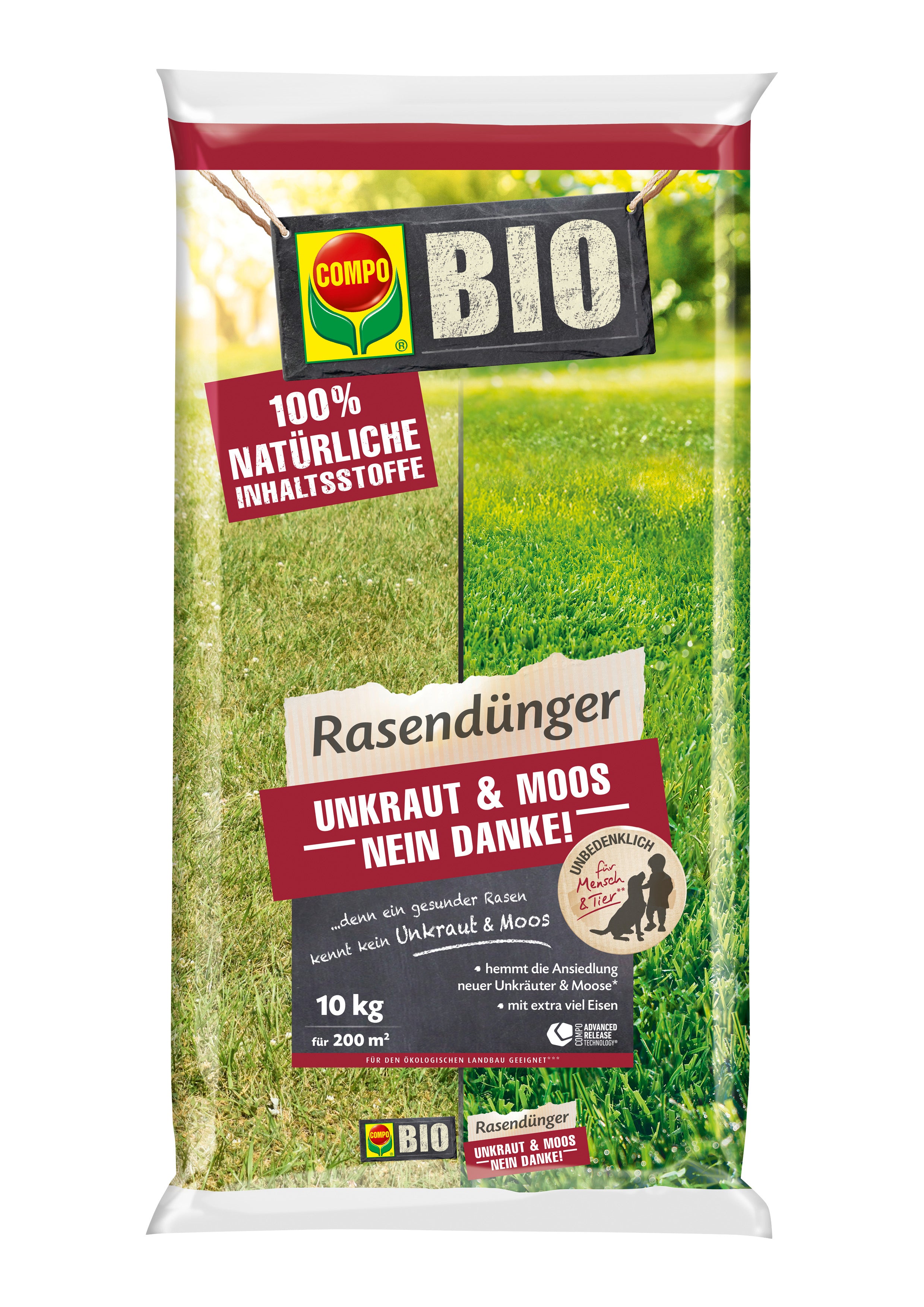 BIO Rasendünger Unkraut & Moos Stopp 10 kg