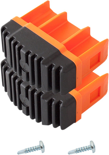 2 Fuß-Stopfen 64 x 25 mm