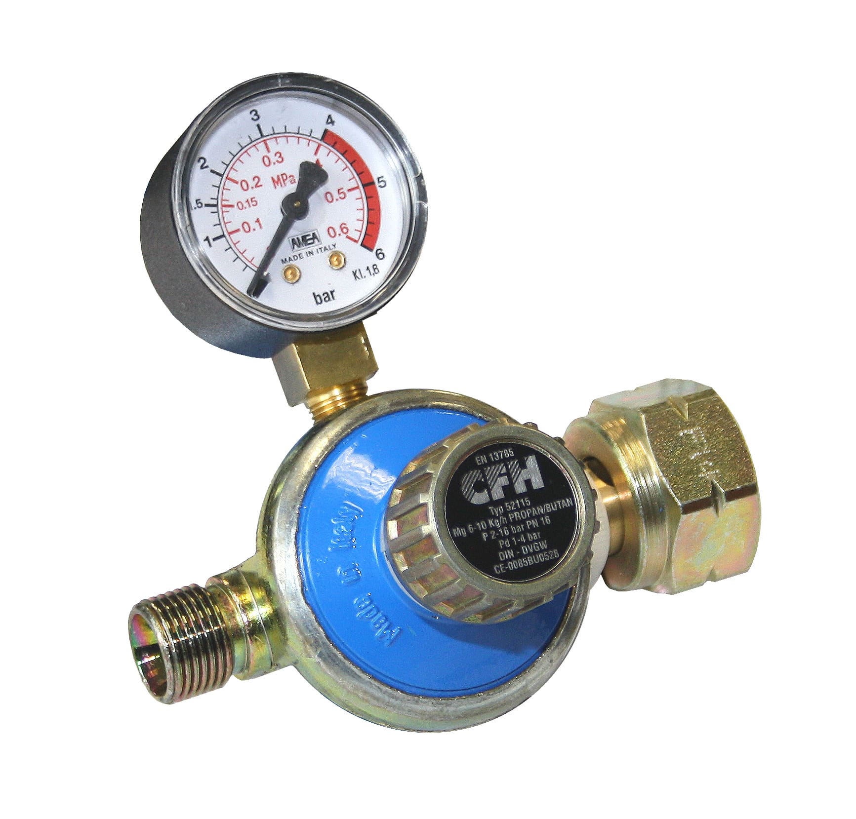 Propan-Regler mit Manometer DR 115 1 - 4 bar