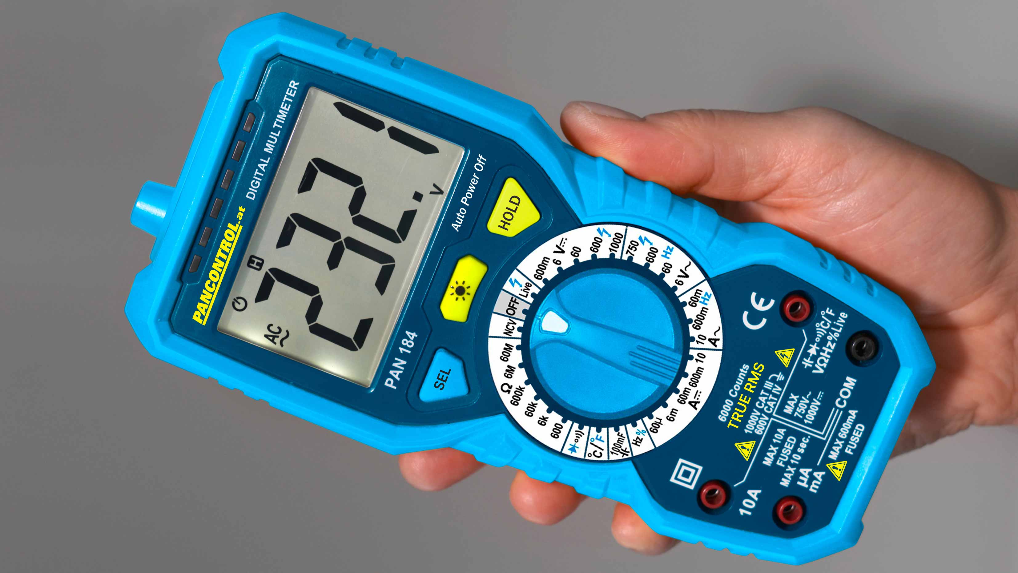 Digital-Multimeter mit Temperaturfühler 184