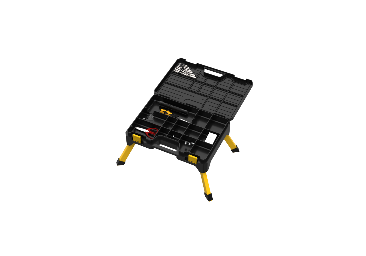 Werkstatthocker + Koffer 2in1