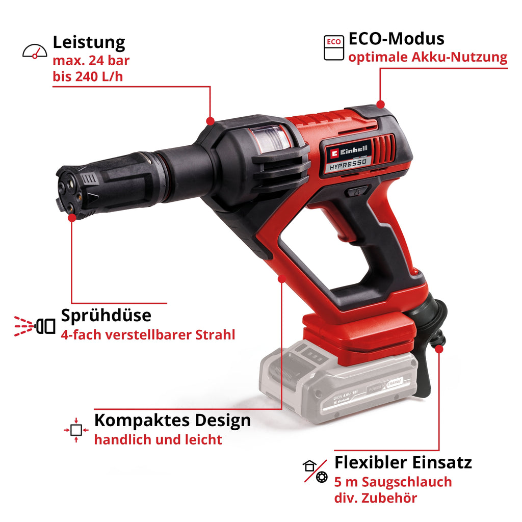Akku-Druckreinigerpistole HYPRESSO 18/24-1