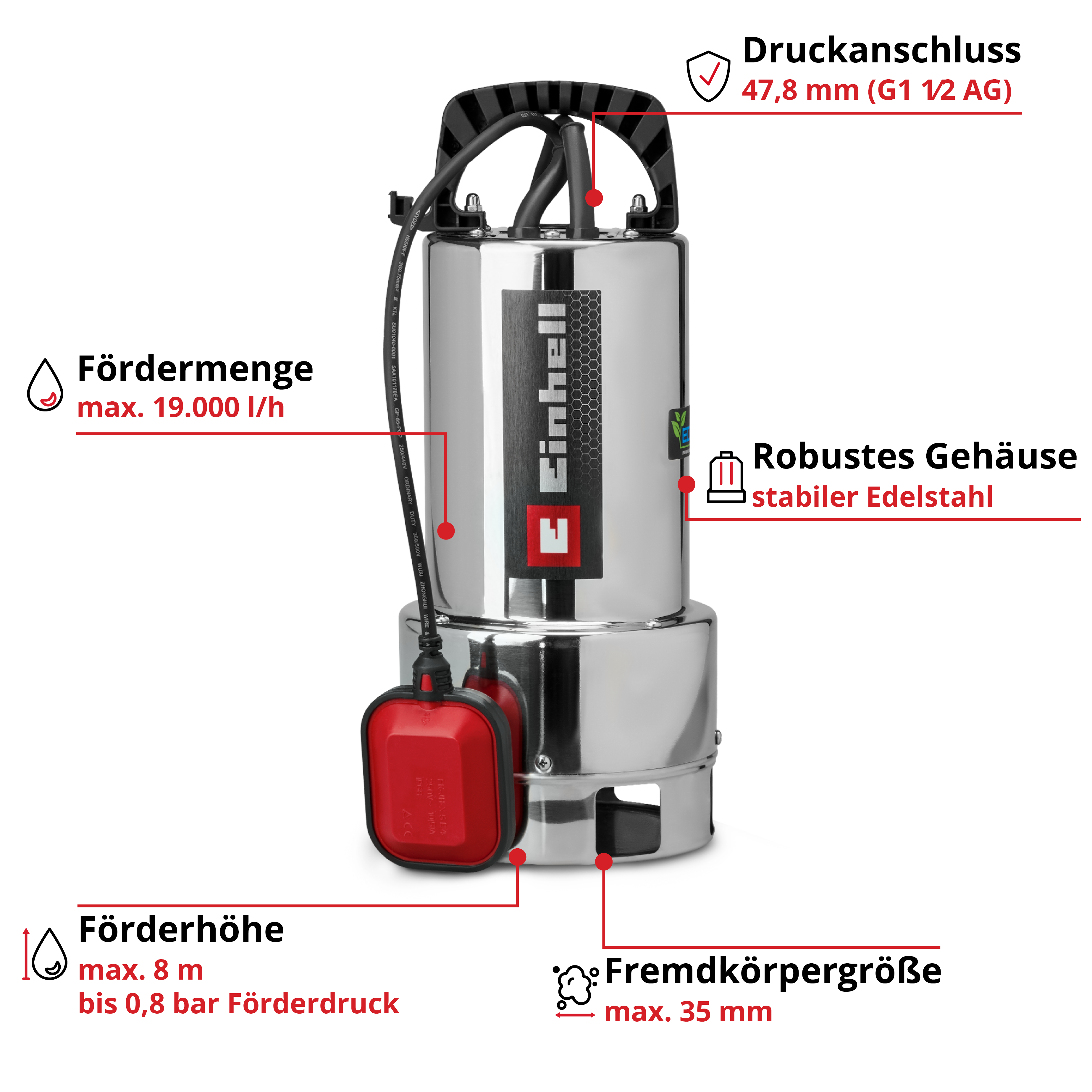 Schmutzwasserpumpe GC-DP 7035 N ECO PLUS