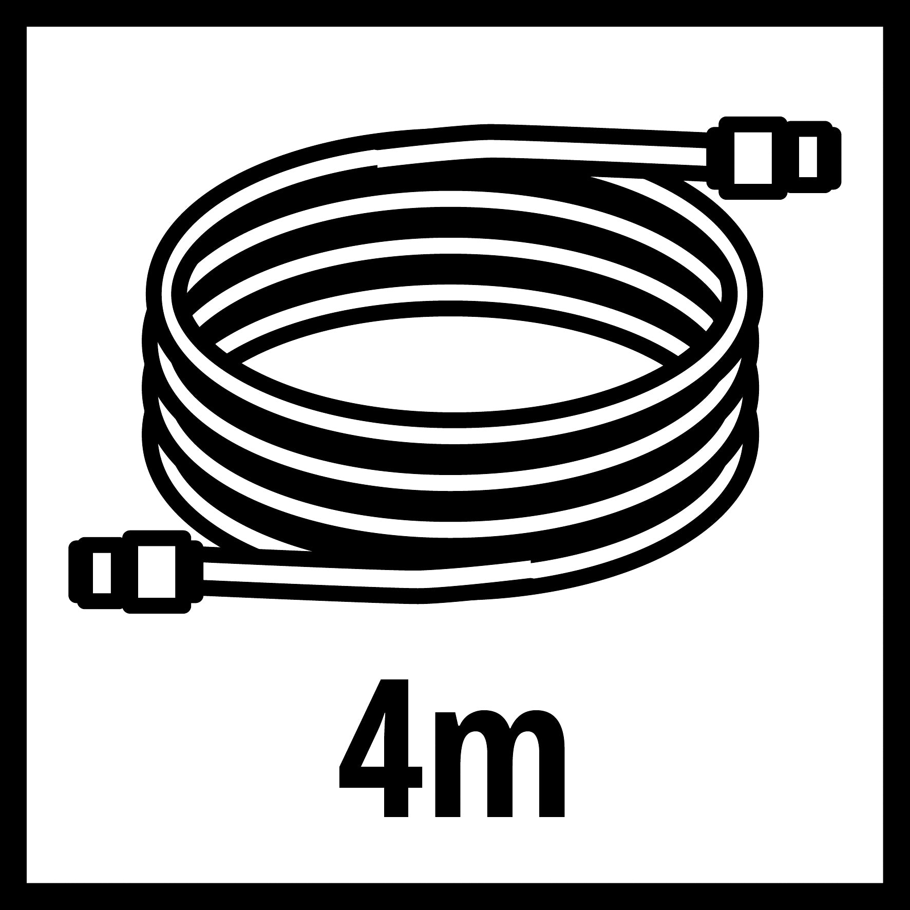 Saugschlauch 4 m Kunststoff 1"