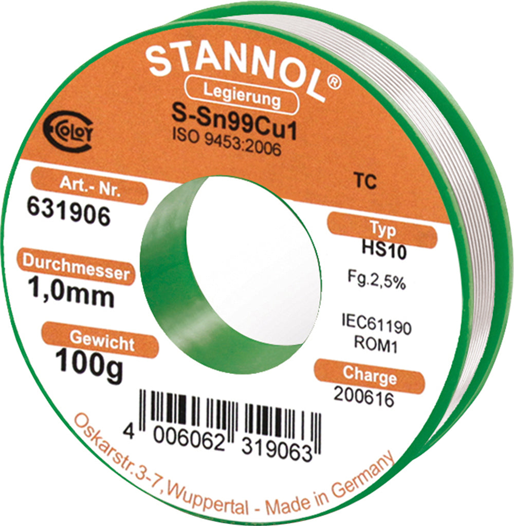 Elektroniklötdraht 1 mm 100 g