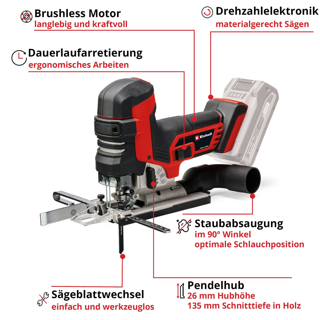 Akku-Stichsäge TP-JST 18/135 Li BL - Solo
