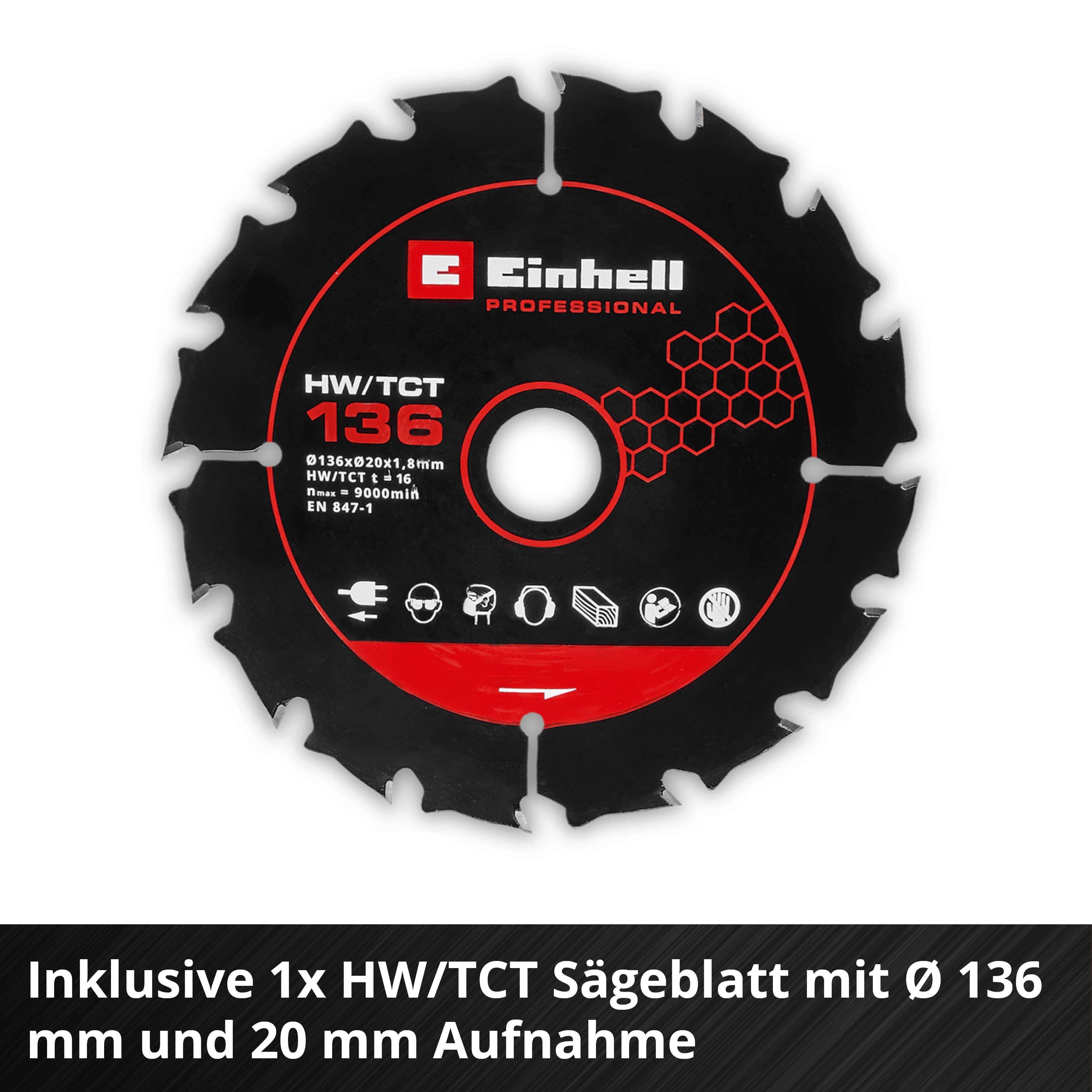 Akku-Handkreissäge TP-CS 18/136-C Li BL - Solo