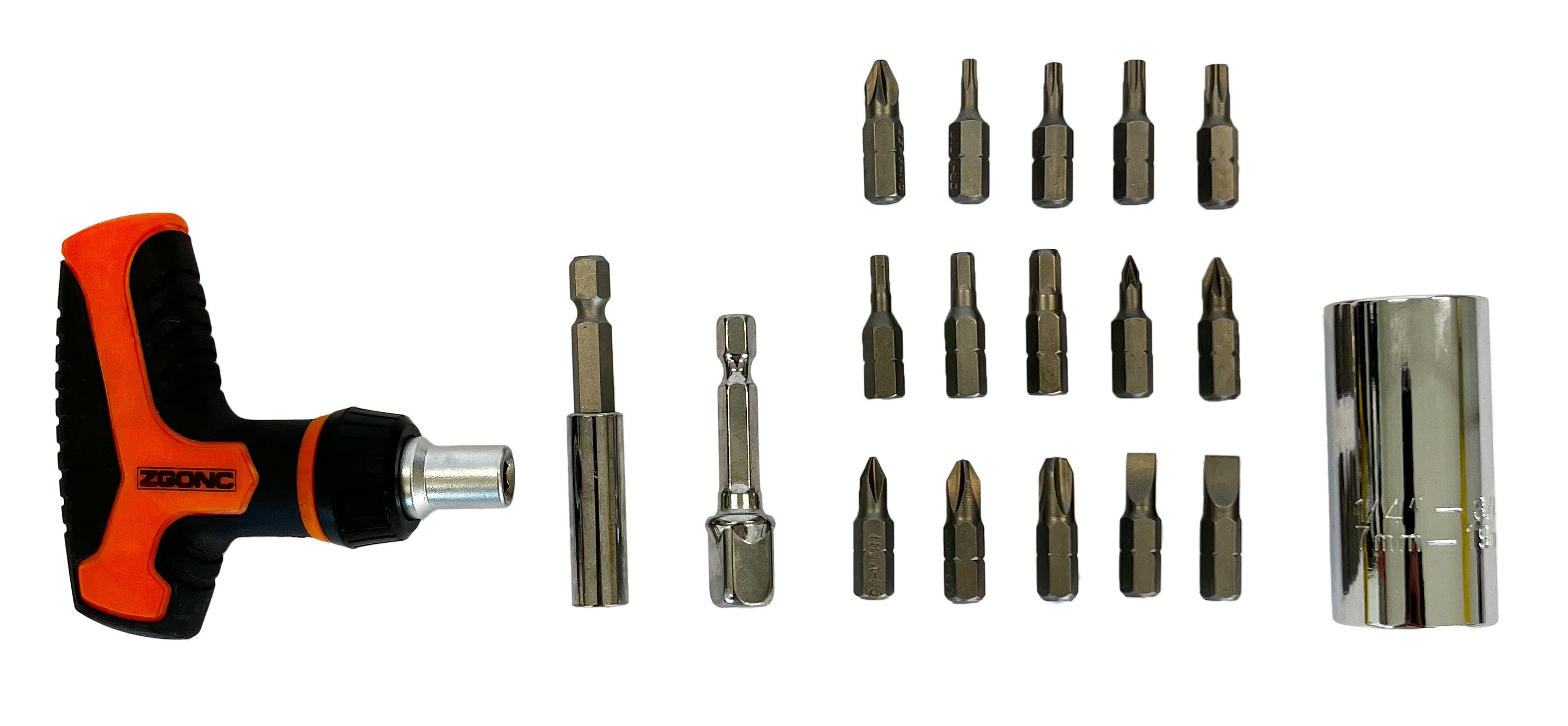 T-Griff-Set 19 tlg. Multi-Nuss
