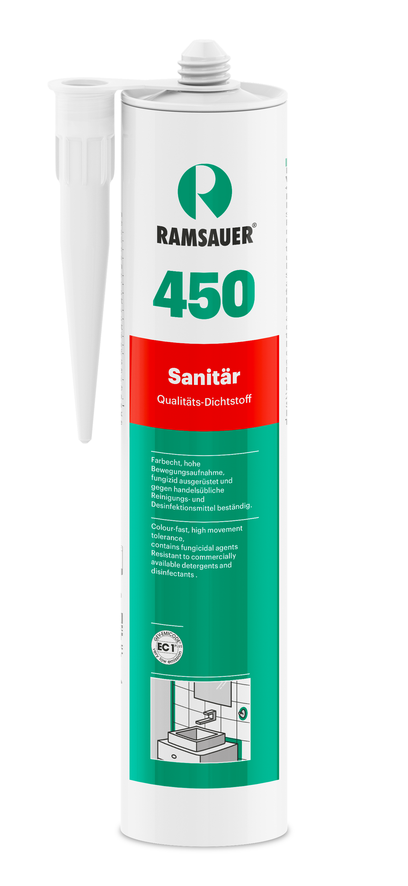 Silikon Dichtstoff 450 Sanitär, manhattan 310ml