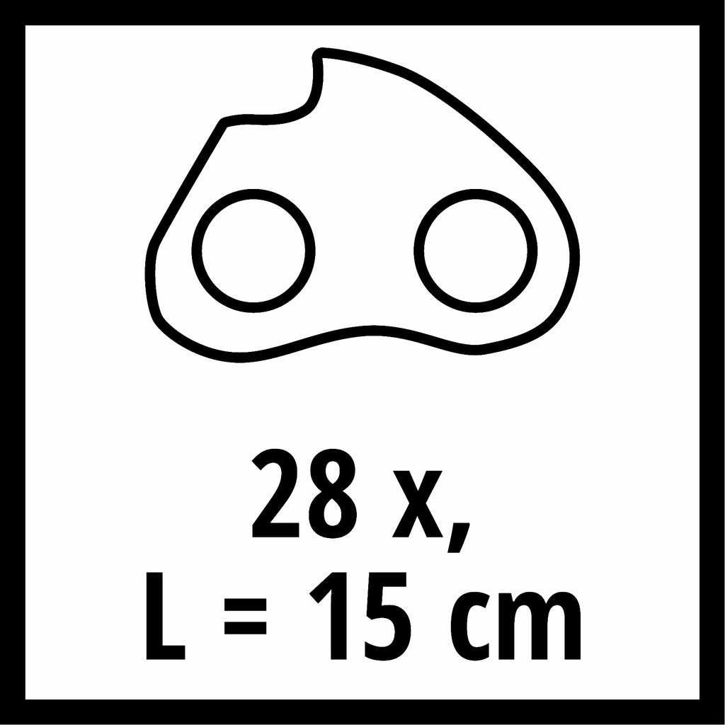 Kettensägen-Zubehör Ersatzkette 15cm 1,0 28T 7,62