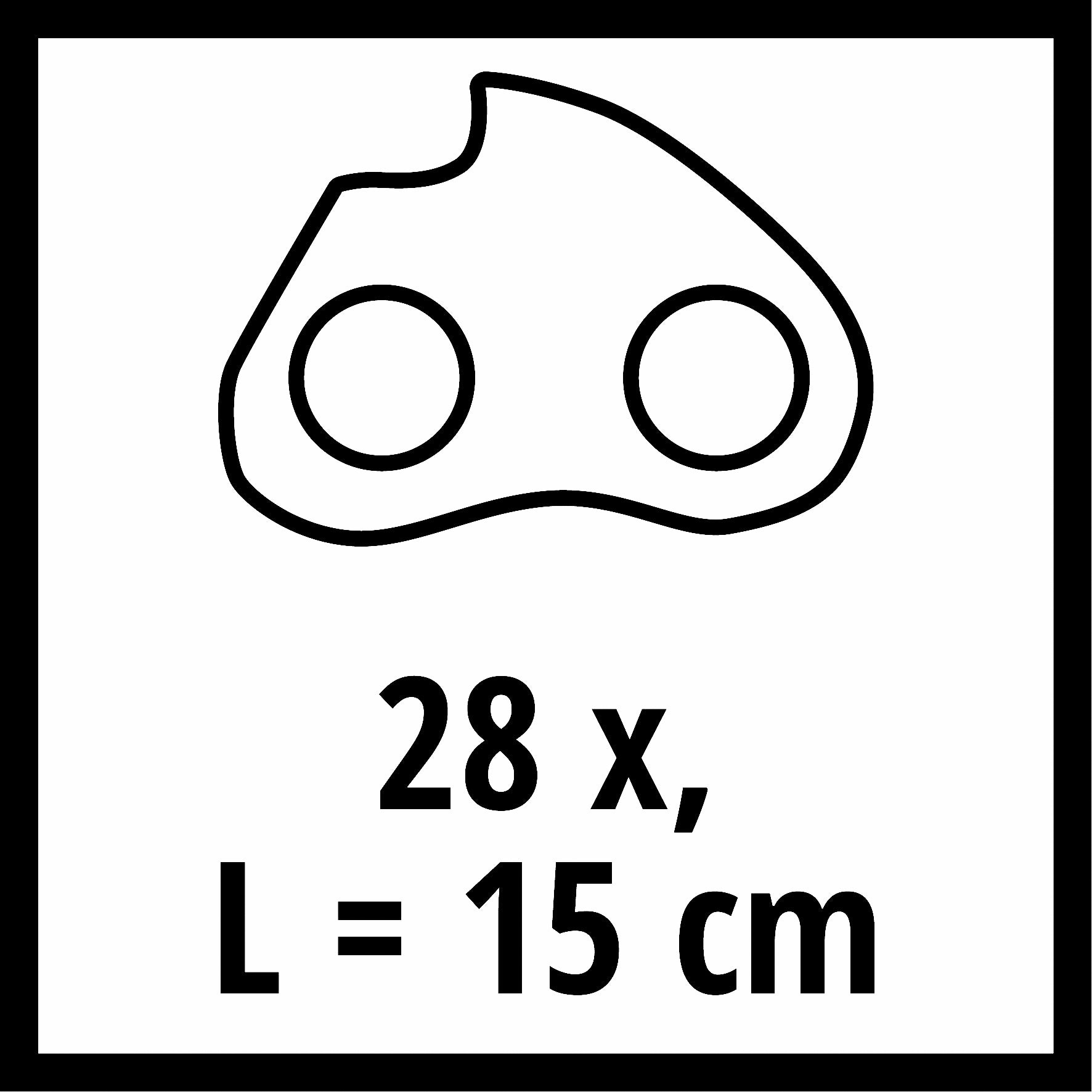 Kettensägen-Zubehör Ersatzkette 15cm 1,0 28T 7,62