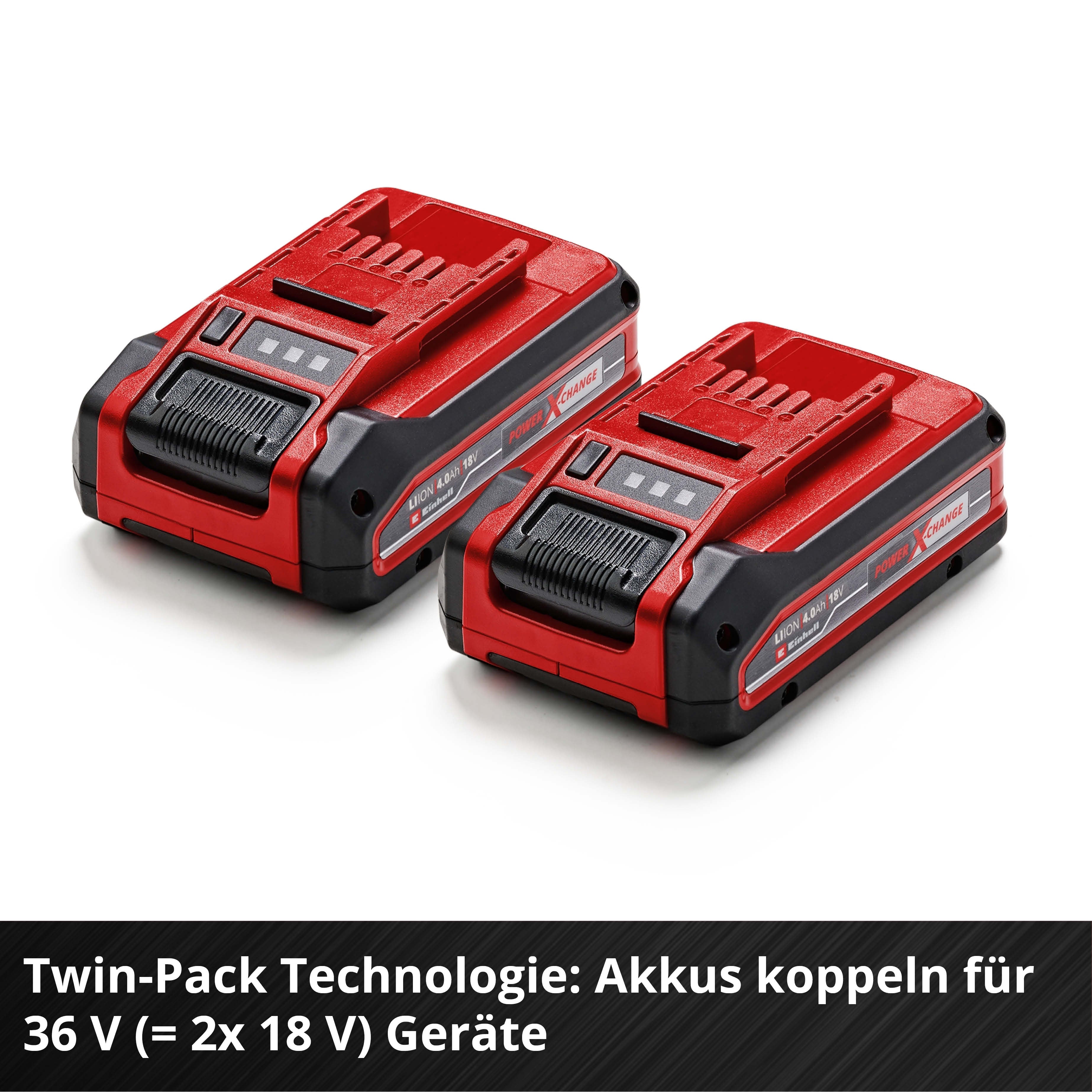 18 V Doppelpack Akku 4,0 Ah PLUS Power X-Change