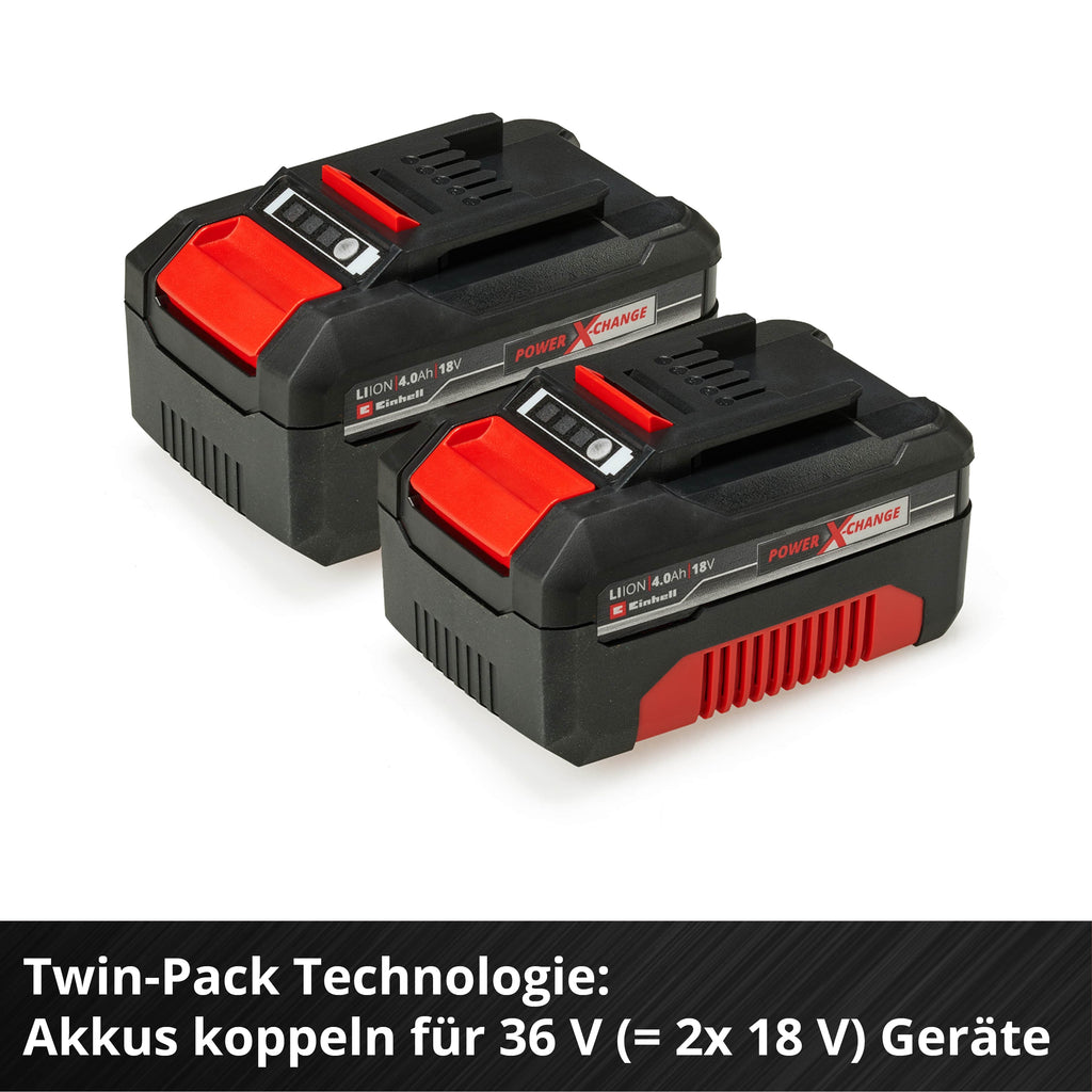 18V Doppel-Starterset 2 x 4,0 Ah Power X-Change