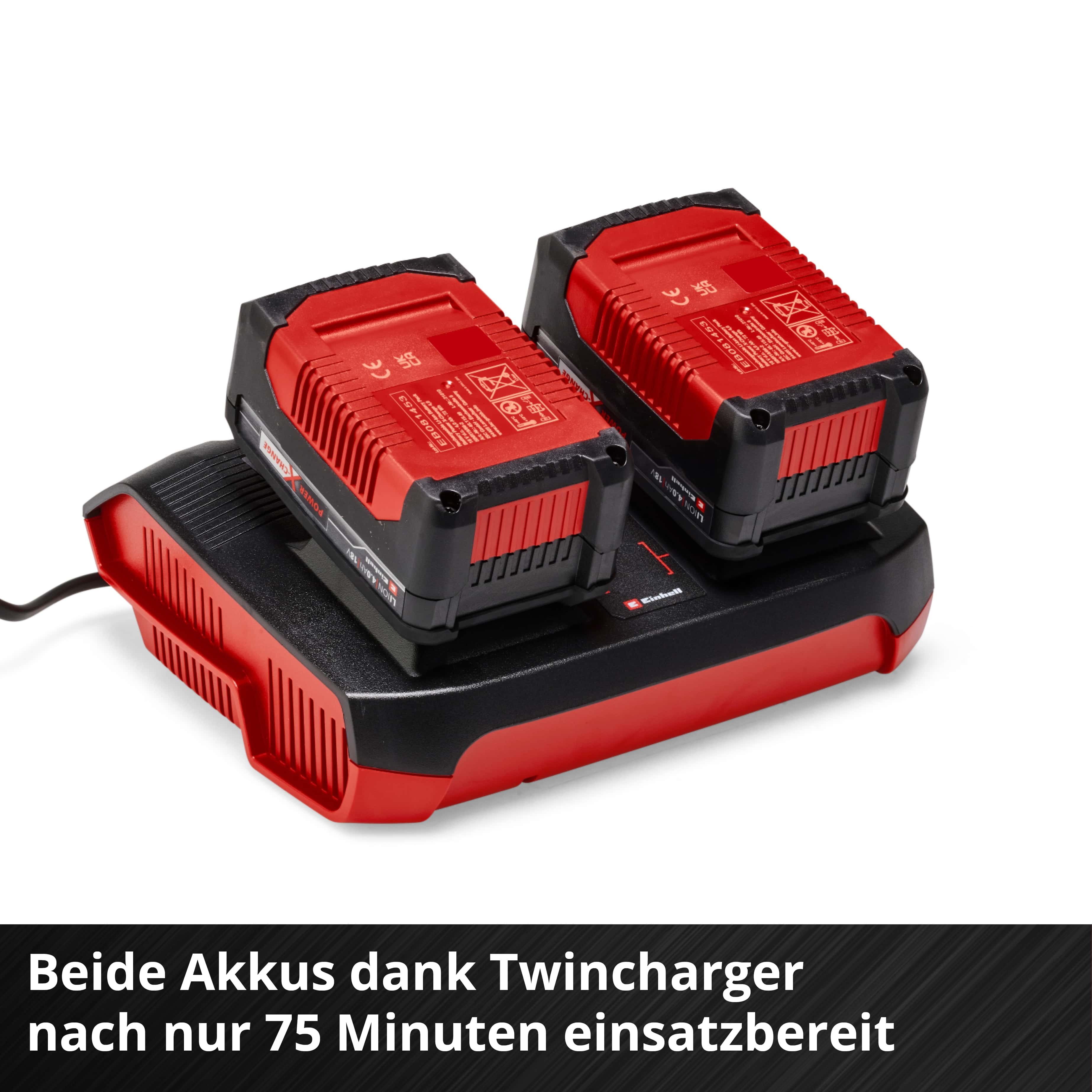 18V Doppel-Starterset 2 x 4,0 Ah Power X-Change