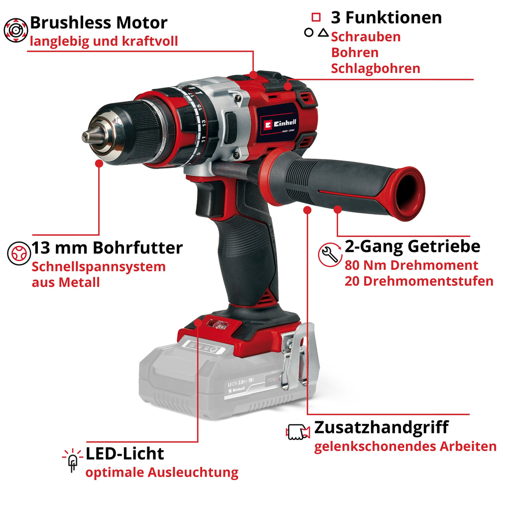 Akku-Schlagbohrschrauber TP-CD 18/80 Li-i BL - Solo