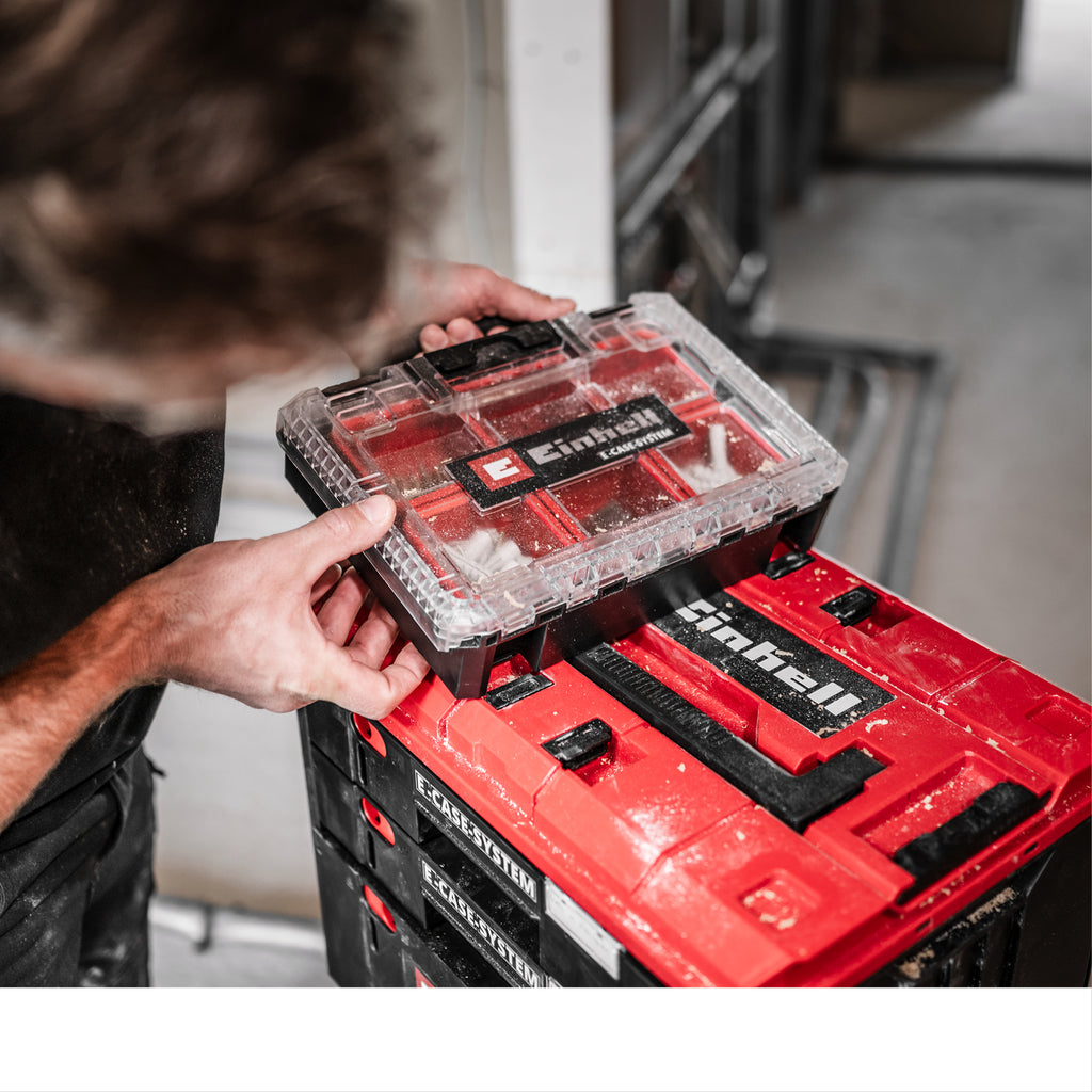 Systemkoffer E-Case Half Size Sortierbox