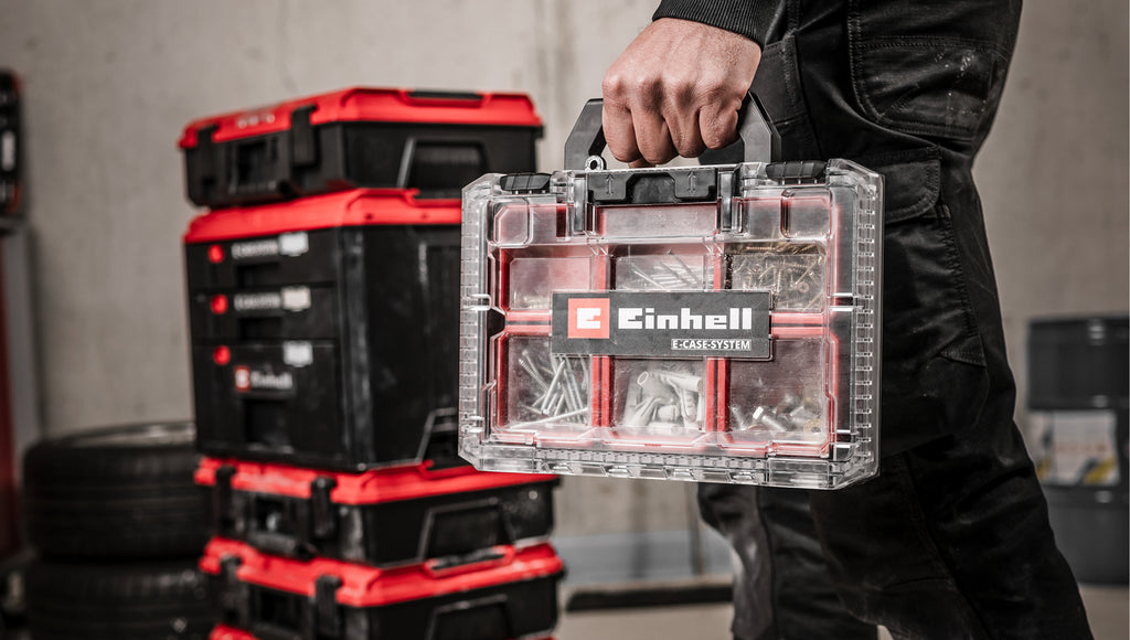 Systemkoffer E-Case Half Size Sortierbox