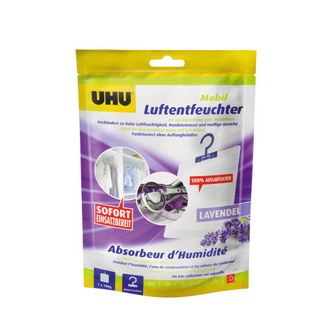 UHU Luftentfeuchter Mobil Lavendel 100g