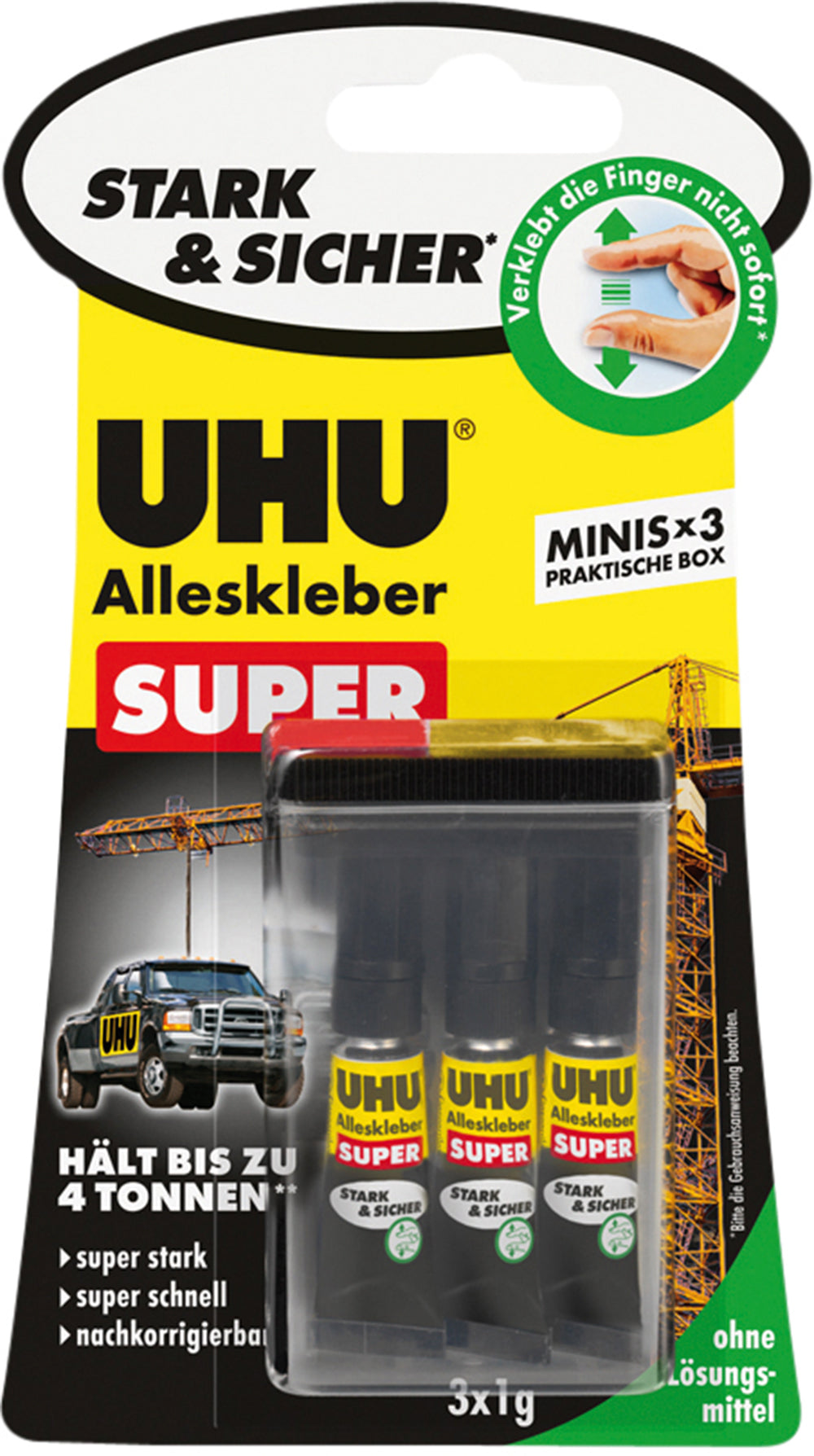 UHU Alleskleber SUPER Minis  3 x 1 g