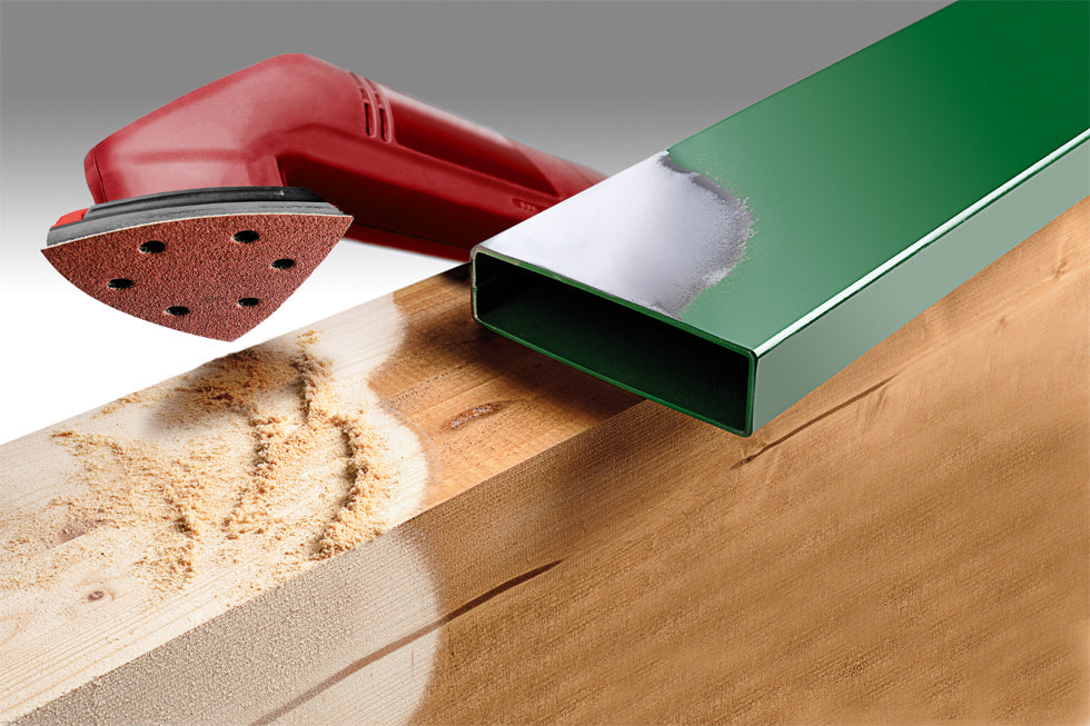 20 QUICK-STICK Schleifdreiecke, HOLZ & METALL, 105 mm