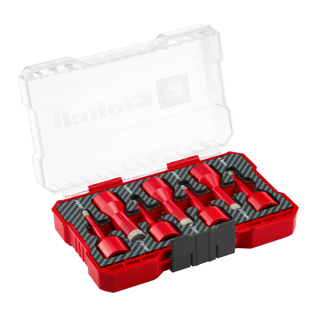 M-CASE Diamant-Fliesenbohrer-Set, M14, 7-tlg.
