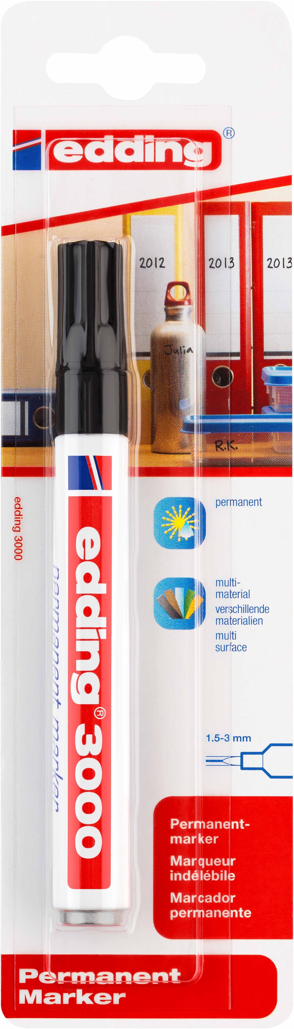 Permanent-Marker e-3000/1 schwarz