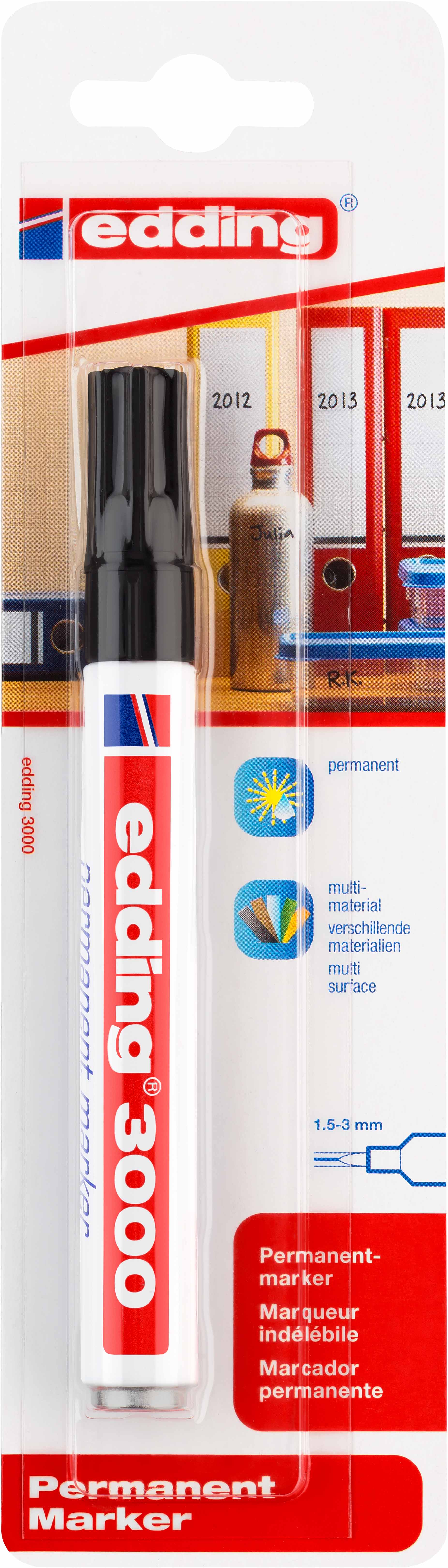 Permanent-Marker e-3000/1 schwarz
